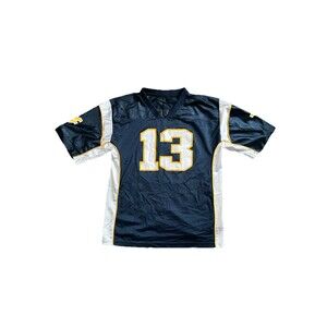 West Virginia Mountaineers WVU Football Jersey Youth XXL #13 Blue Gold